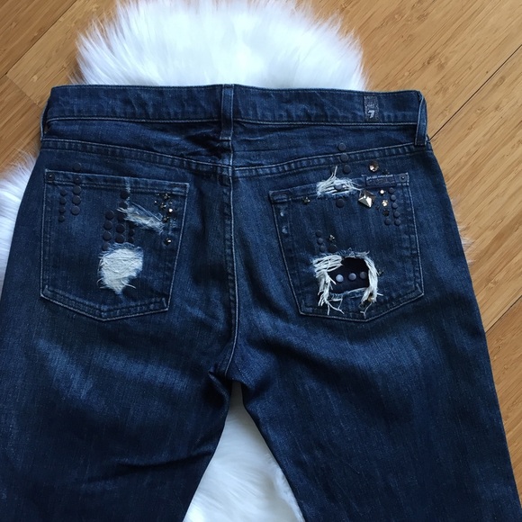 Gently loved 7 for All Mankind Dojo wise leg sz 30 - Picture 1 of 4